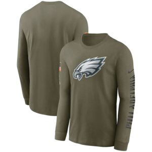 Philadelphia Eagles Nike 2022 Salute To Service Long Sleeve T-Shirt – Olive