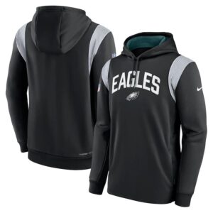 Philadelphia Eagles Nike Sideline Athletic Stack Performance Pullover Hoodie