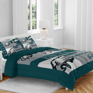 Philadelphia Eagles Block Logo Three Piece Full/Queen Bed Set