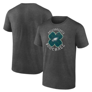 Philadelphia Eagles Fanatics Branded Celtic Clover T-Shirt – Gray