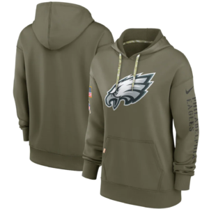 Philadelphia Eagles Nike Women’s 2022 Salute To Service Performance Pullover Hoodie – Olive