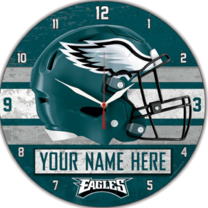 Philadelphia Eagles WinCraft Personalized 14” Round Wall Clock