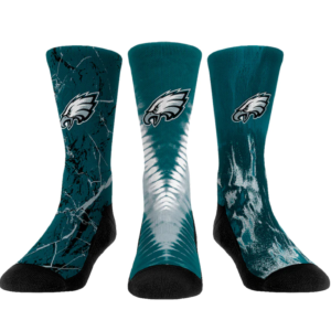 Philadelphia Eagles Rock Em Socks Youth 3-Pack Crew Socks Set