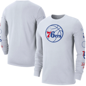 Philadelphia 76ers Nike 2022/23 City Edition Essential Expressive Long Sleeve T-Shirt – White